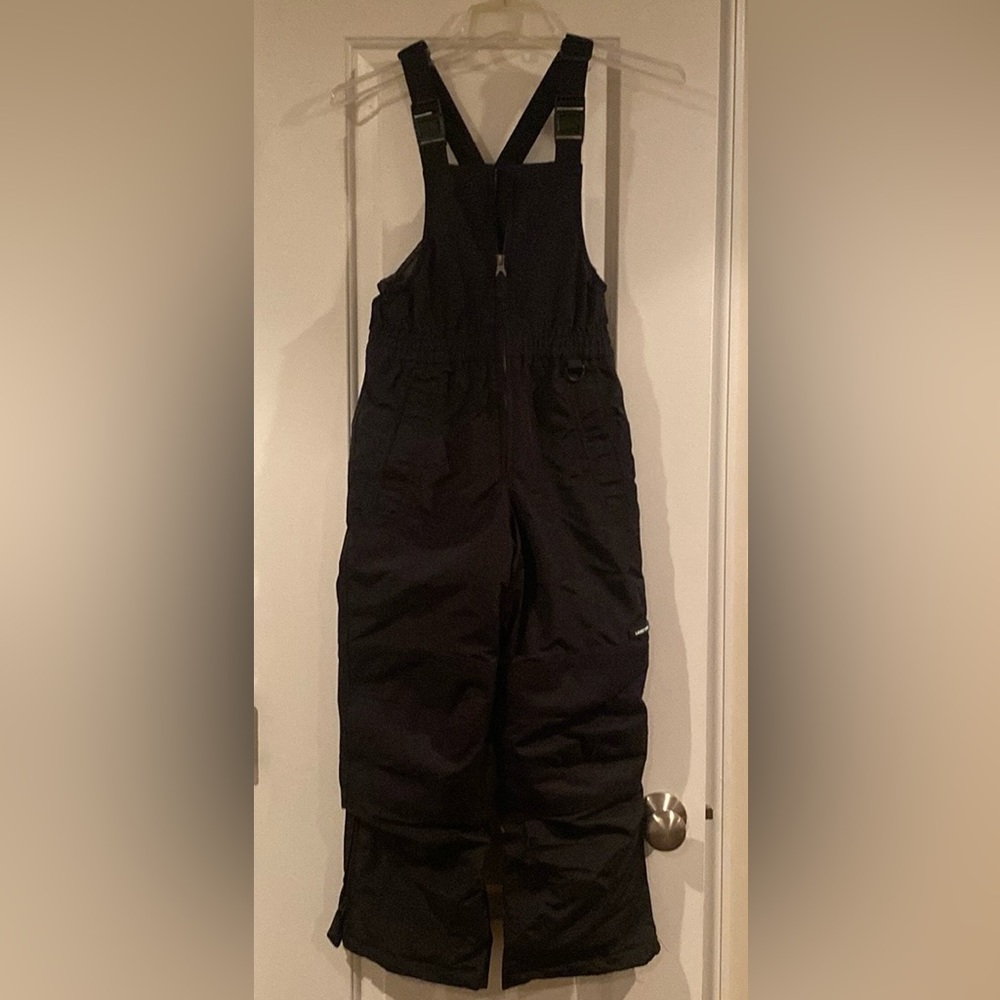 Lands End insulated black youth snow bib